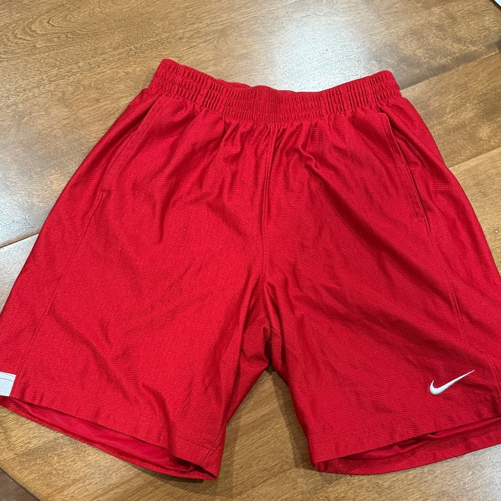 Nike Men's Vibrant Red Athletic Shorts